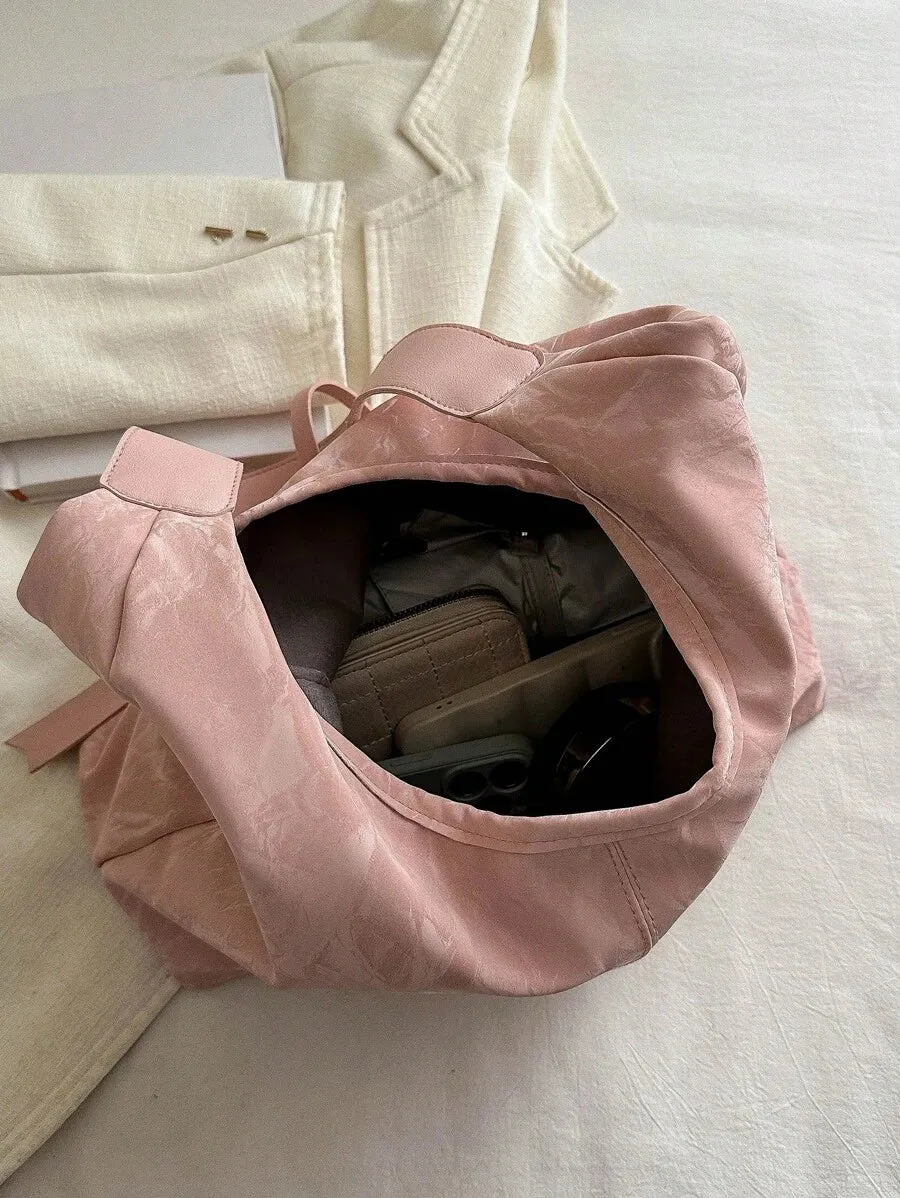 14945 1c-02-13 Bolsa de tote de gran capacidad de unicolor y versátil