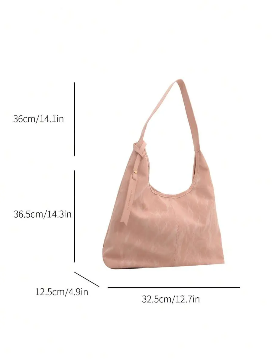 14945 1c-02-13 Bolsa de tote de gran capacidad de unicolor y versátil