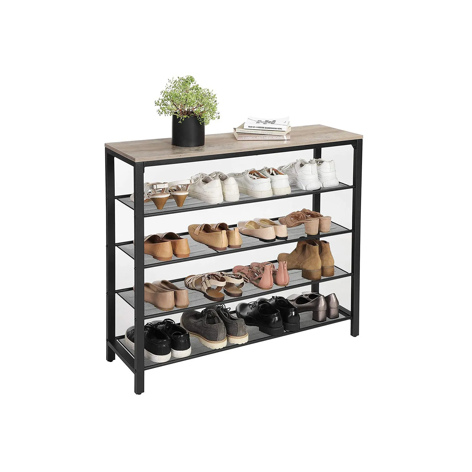 5-Tier Shoe Rack Storage Organizer