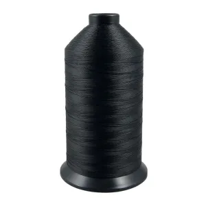 Anefil Poly® Twisted Multifilament Polyester UV Resistant Sewing Thread - Black, White Tex 70 (1.2lbs)