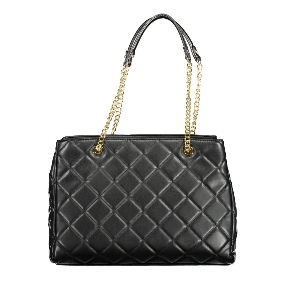 Black Polyethylene Shoulder Bag