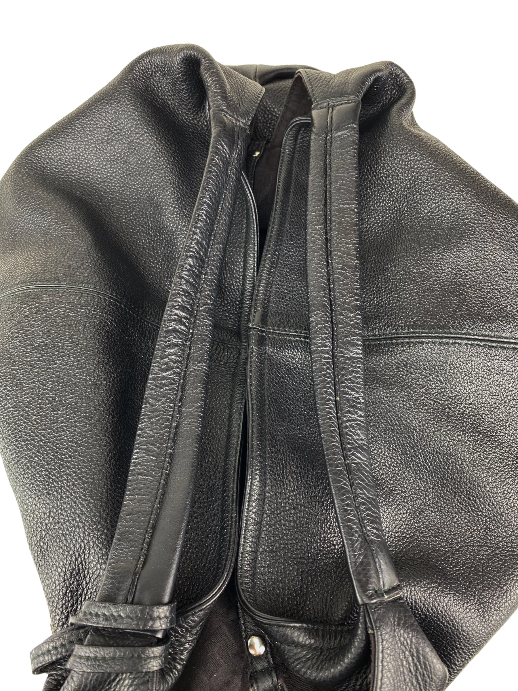 Furla Women's Slouchy Pebbled Leather Hobo Bag Black