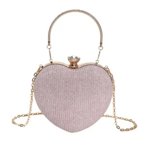 Heart Shape Metal Clutches