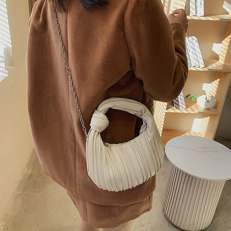 Hobo Pleated Shoulder Bag