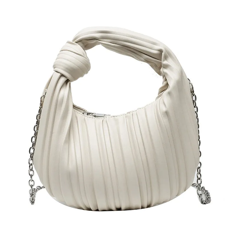 Hobo Pleated Shoulder Bag