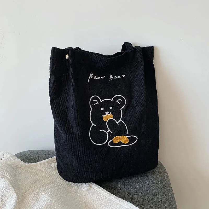 Large Capacity Cartoon Cute Crossbody Tote Bag