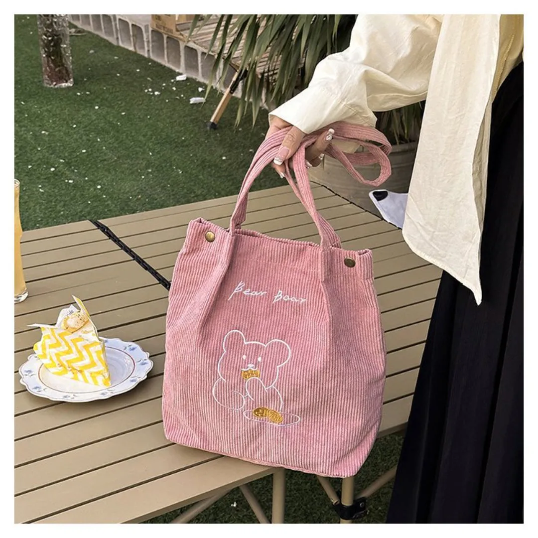 Large Capacity Cartoon Cute Crossbody Tote Bag