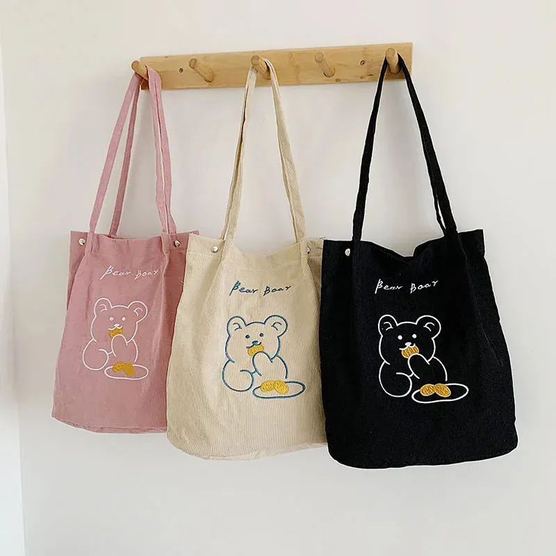 Large Capacity Cartoon Cute Crossbody Tote Bag