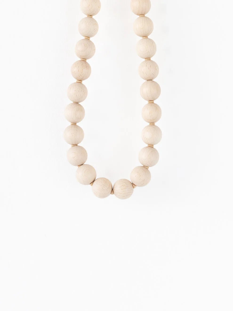 LONG KEYHOLDER - SMALL PERLEN - NATURAL
