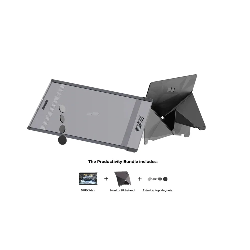 MOBILE PIXEL Portable Laptop Monitor Duex Max DS 14.1 - USB C-C/A with HDMI Cable - Black