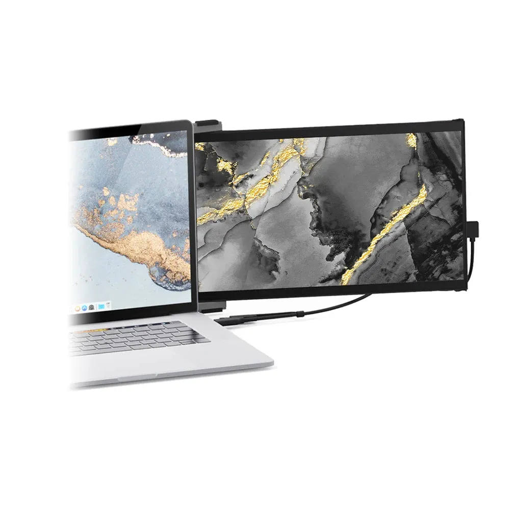 MOBILE PIXEL Portable Laptop Monitor Duex Max DS 14.1 - USB C-C/A with HDMI Cable - Black