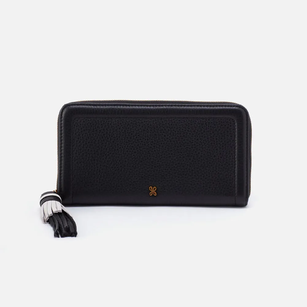 Nia Lg Zip Around in Black by Hobo