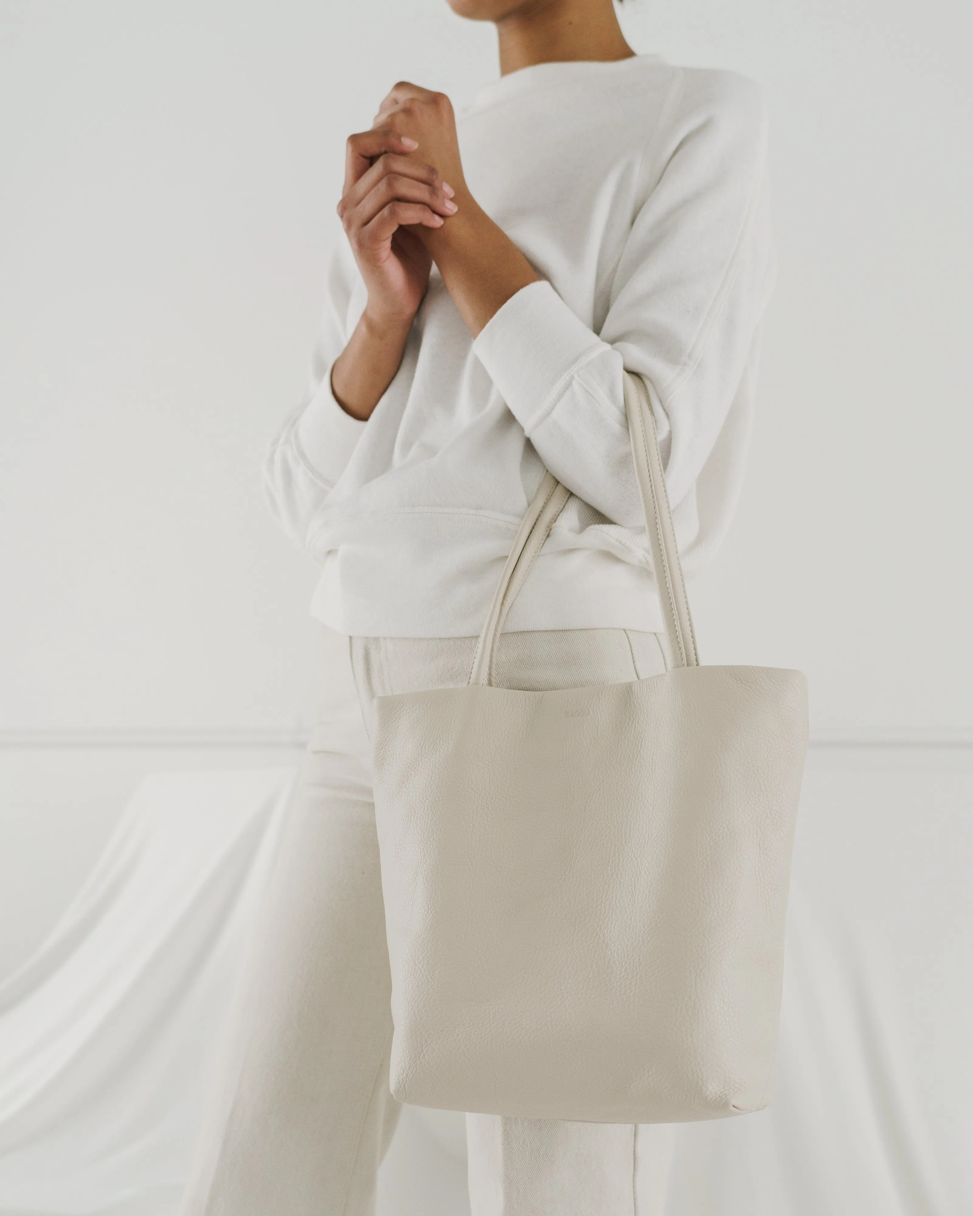 Soft Medium Tote - Stone