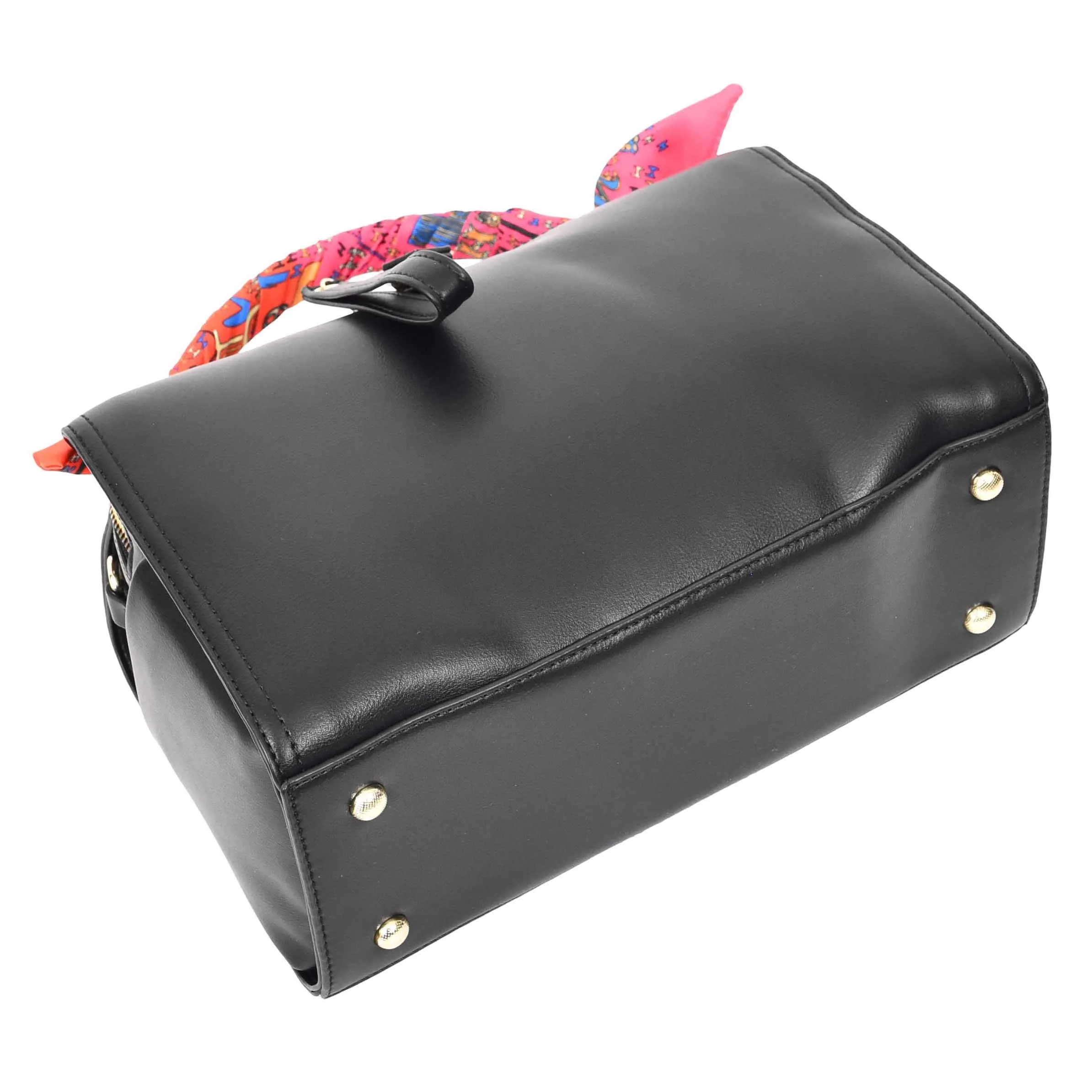 Women's Faux Leather Handbag Cross Body Casual Fashion Barrel Bag A890 Black